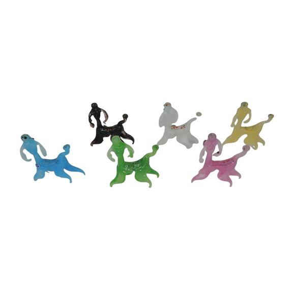 6 Vintage Glass Dog Miniatures Figurines New in Box - Picture 5 of 5